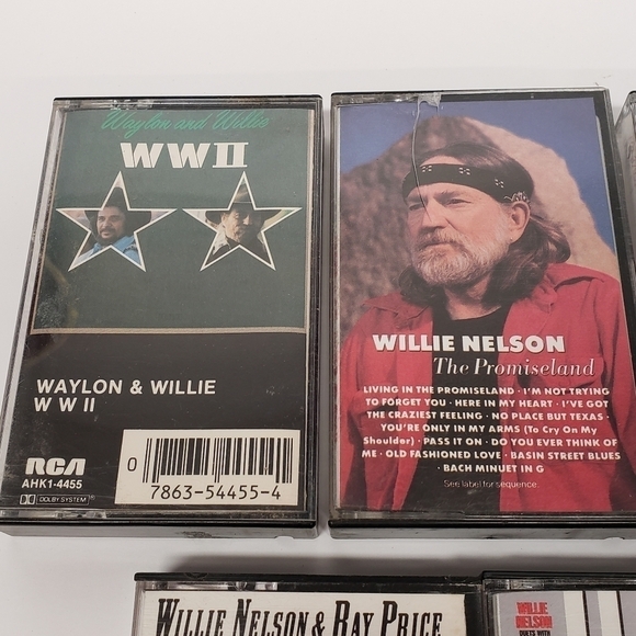 Willie Nelson Cassette Lot of 7 Vintage Music Tapes - Picture 4 of 11